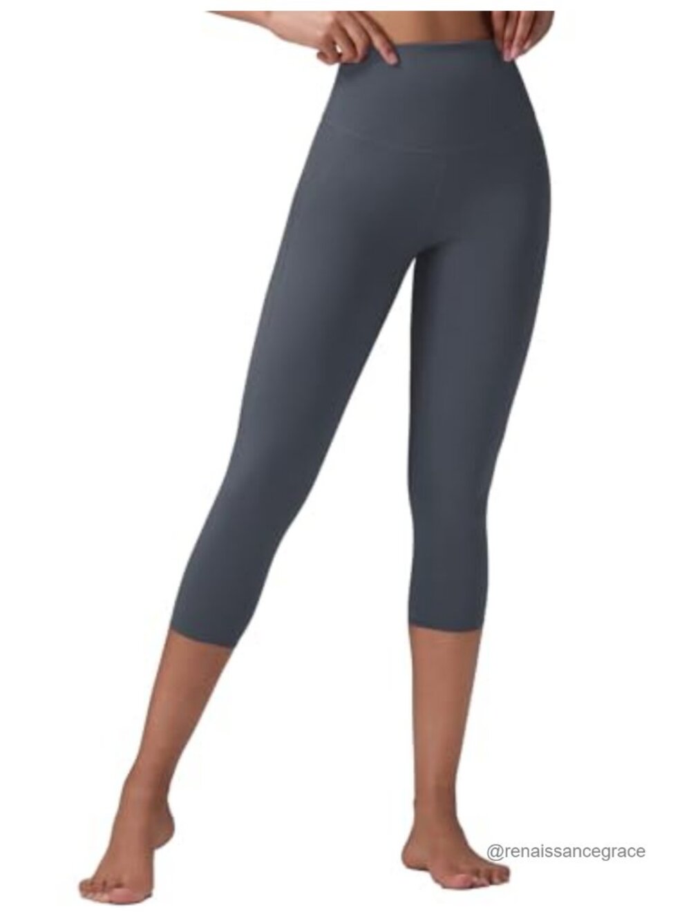 Petite Compression Capri Leggings High Waisted Yoga Workout Summer Pants